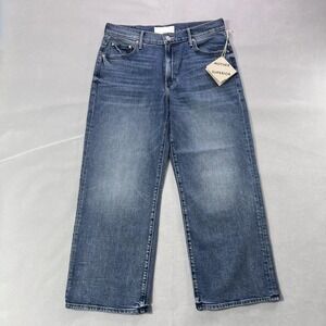 Mother Jeans Womens 31 Blue Mid Rise Maven Ankle Toil And Trouble Made USA Denim